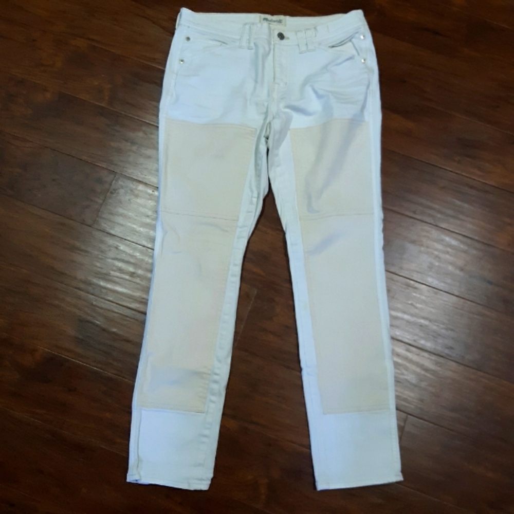 Madewell Slim Boyjean white jeans